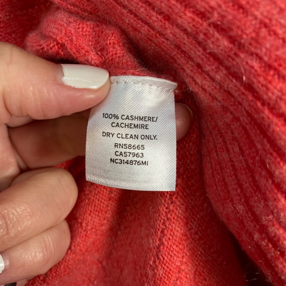 Nordstrom Signature Womens S Pink 100% Cashmere Open Front Cardigan Sweater - Picture 6 of 16